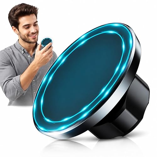 Mounti Magnetic Phone Mount Base Compatible with MagSafe, 17mm Ball Socket, Auto, Bicycle, Wall, All-Weather Accessory, Black Chrome Finish