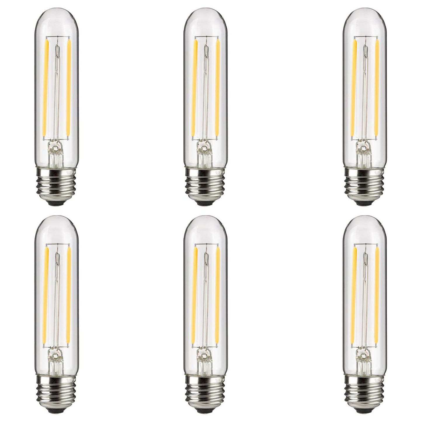 Sunlite 41790 LED Edison T10/T30 Tubular Light Bulb, 2 Watts (25W Equivalent), 160 Lumens, Medium E26 Base, 120 Volts, Dimmable, 90 CRI, UL Listed