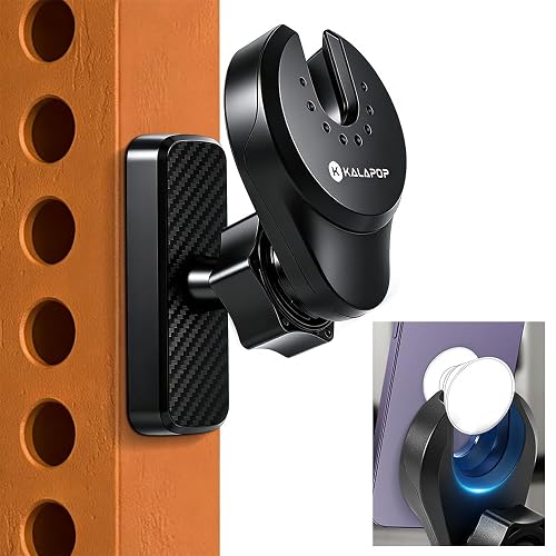 KALAPOP Magnetic Phone Holder for Socket Grip,Work with Pop Socket for MagSafe & Adhesive Phone Grip/Stand,360°Adjustable Strong Magnet (Magnetic