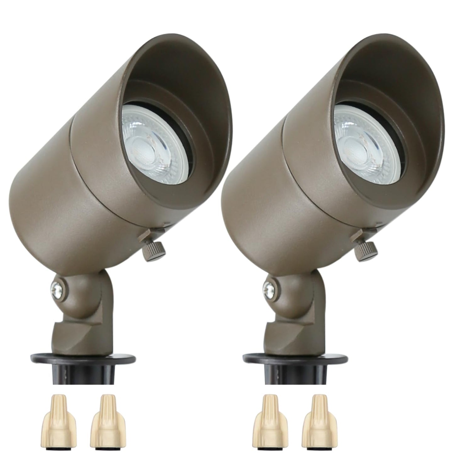 Lumina Lighting® 4W Landscape Lighting 12V Landscape Lights Low Voltage Landscape Spotlights Warm White Waterproof Outdoor Replaceable LED Bulb