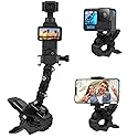 Jaws Flex Clamp Mount Adjustable Camera Clip Mount Fence Mounts for DJI Osmo Pocket 3 2 Action 5 4 3, for GoPro Hero 13, 12, 11, 10, 9, 8, 7, 6, 5, 4