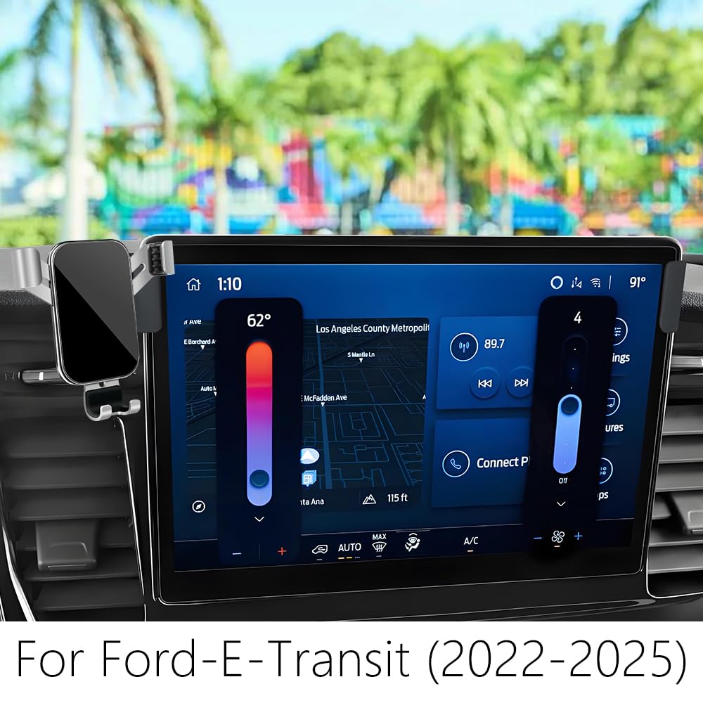 LUNQIN Car Phone Holder for Ford E-Transit Cargo Van 2022-2026 and Transit Passenger Van HD-XLT/XLT 2023-2026? 12 inch Touch Screen ? Auto Interior