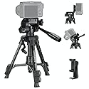 NEEWER Entry Level Version Mini Desk Phone Tripod Compatible with iPhone for Video Recording, Small Compact Table Top DSLR Camera Camcorder Webcam