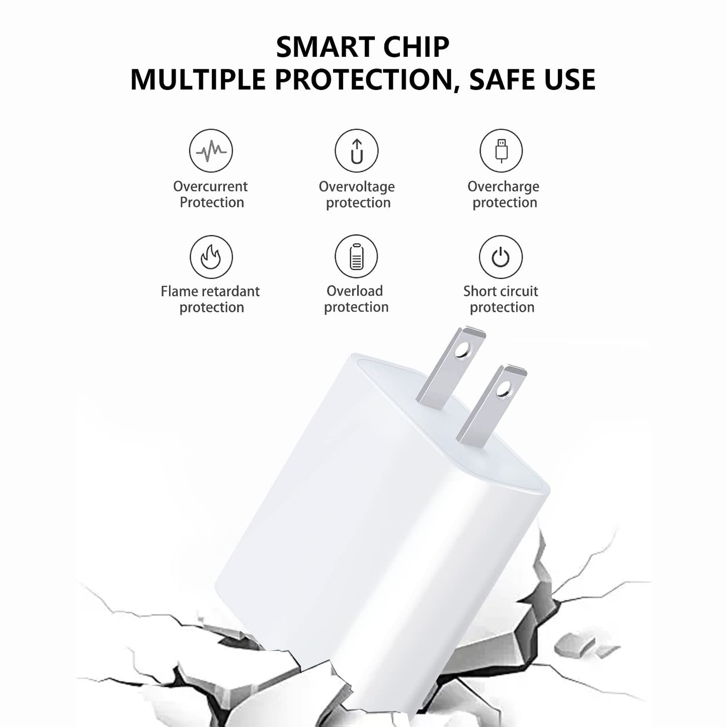 2 Pack Charging Power Cable Cord 9V for Arlo Pro/Pro2, Q, GO, Essential Spotlight XL/XL 2nd, Wyze Cam Pan v3 v2, Blink, Yi Home Camera, Kasa Wall