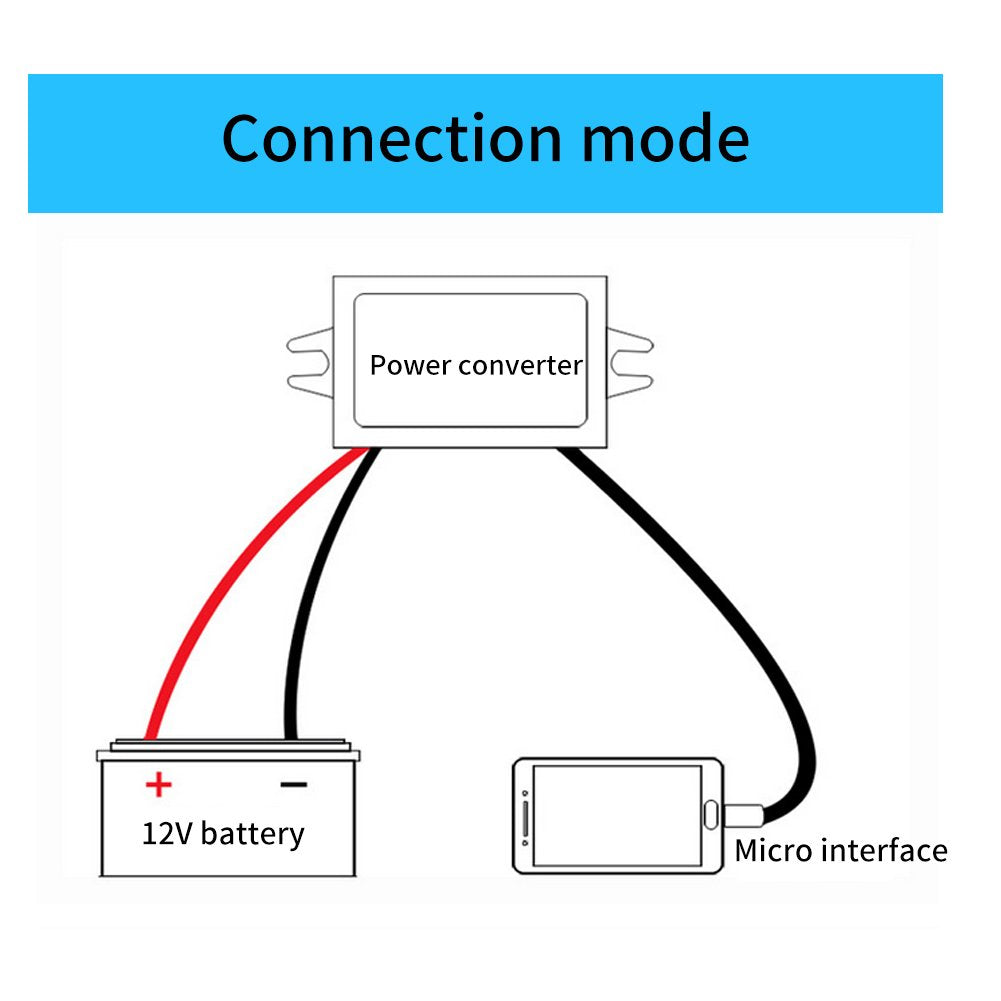 DC-DC 12V to 5V 3A Micro USB Converter 15W Voltage Step Down Regulator USB Power Adapter for Car Smartphone (Converter 2)