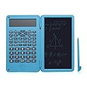Basic Calculator Notepad with 6.5 Inch LCD Writing Tablet, Rechargeable, Lock Button and E-Pen,12 Digit Display, Also Inkless Drawing/Memo