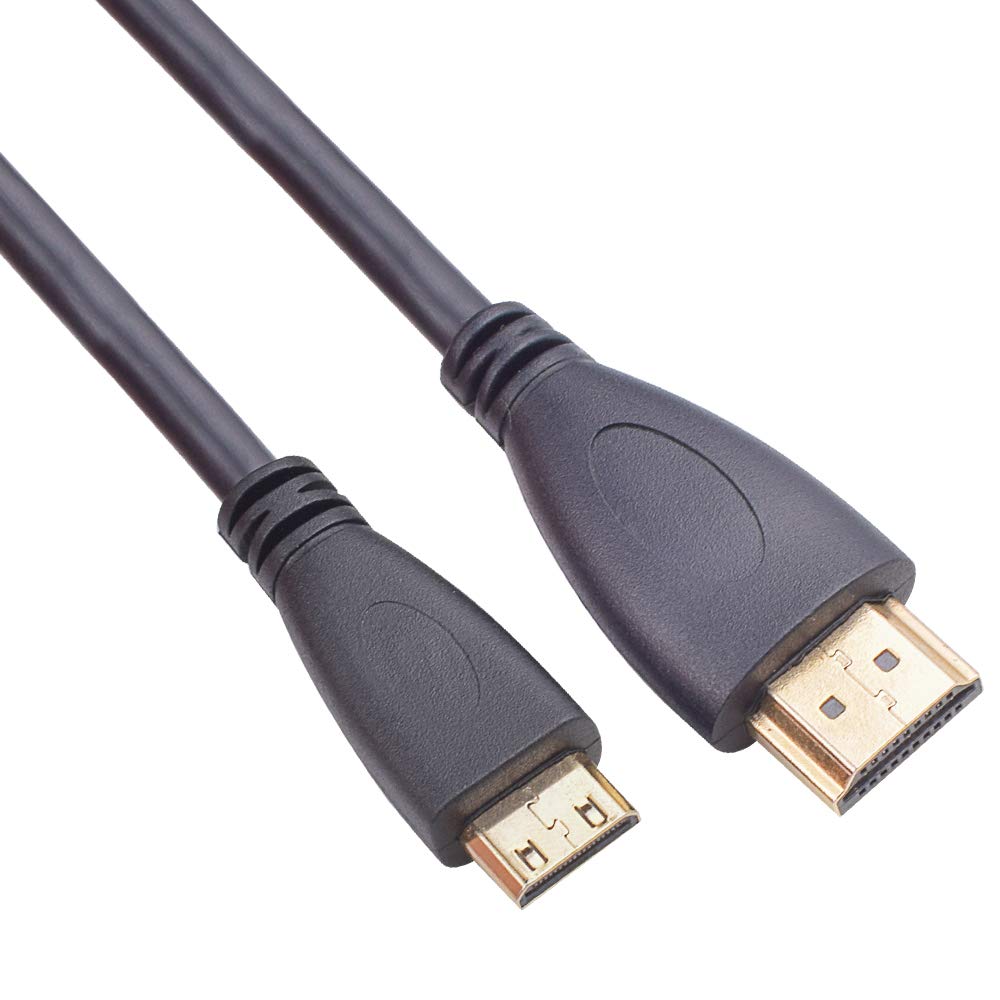 Alitutumao Camera to TV Monitor HDMI Cable Cord Canon Camera Mini HDMI to HDMI Cable Compatible with Canon PowerShot ELPH EOS Rebel DSLR SL1 SL2 T1i