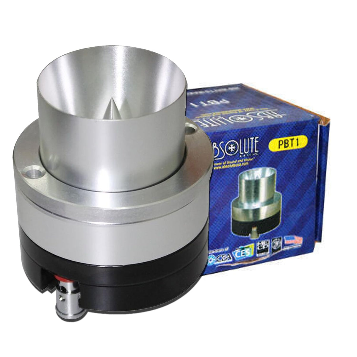 Mr. Dj USA PBT1 1" Titanium Bullet High Compression Tweeter - 11 Oz Ferrite Magnet - Perfect for Pro Audio and Voceteo - Single Tweeter