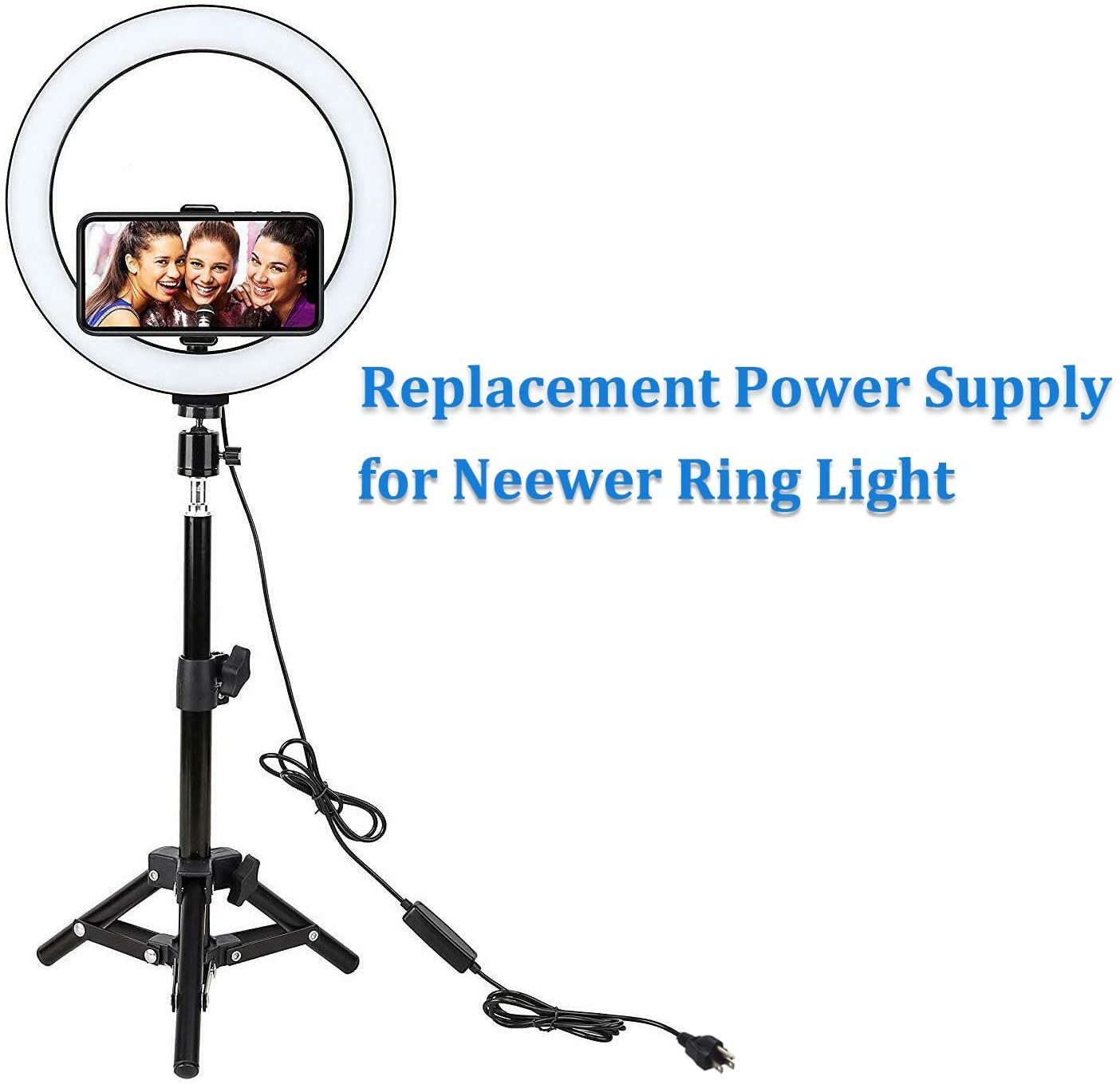 UpBright 15V AC/DC Adapter Compatible with Neewer Photography 14 inches 18 inch 14" 18" Photo Studio Ring Light NW-150480D2 NW-150300D2 DC15V 4.8A 5A…
