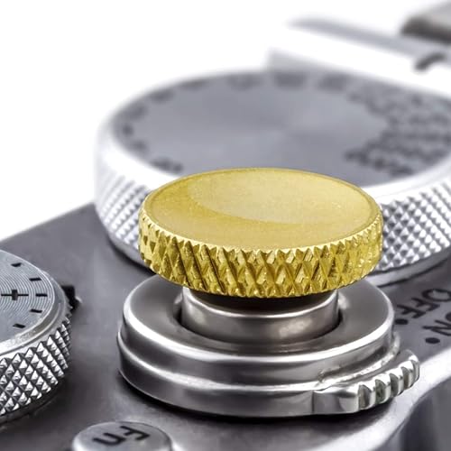 Fuji Shutter Release Button Accessories: Fujifilm Camera Soft Shutter Button - Gold Shutter Button for Canon Nikon Leica Film X100vi X100v X100Ff Xt5