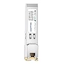 SFP RJ45 Copper Module, 10/100/1000BASE-T Gigabit SFP to RJ45 Mini-GBIC Transceiver for Ubiquiti UF-RJ45-1G, MikroTik, Supermicro Reach 100m -1 Pack