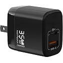 Fast 35W Dual USB-C Plus USB-A Charger - GaN Power Delivery - Fast Compact Power Adapter for Laptops, Smart Phones, Tablets and Thousands of Other