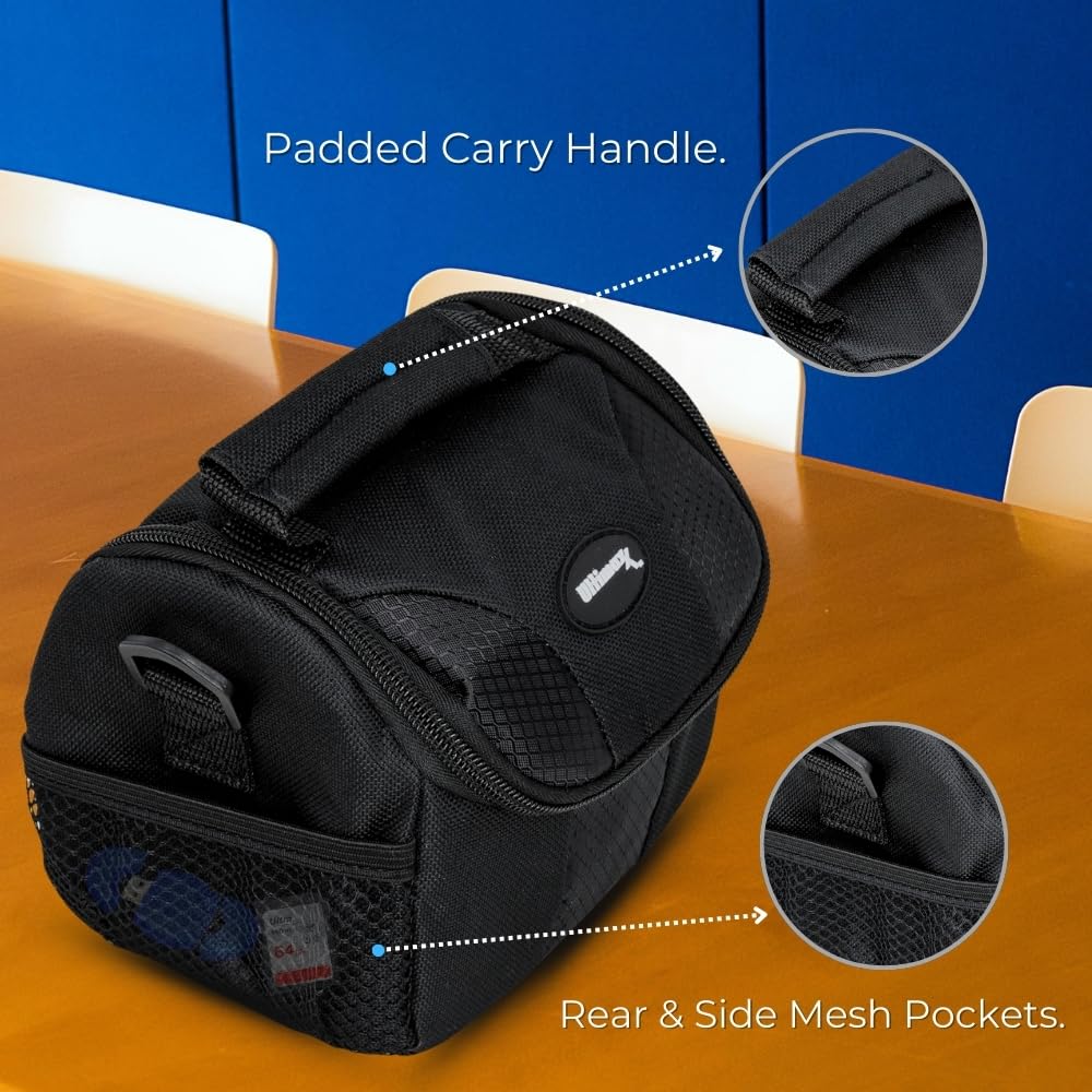 Ultimaxx Small Carrying Case/Gadget Bag for Sony, Nikon, Canon, Olympus, Fuji, Pentax, Panasonic, Samsung,Leica, Kodak & Many More Cameras