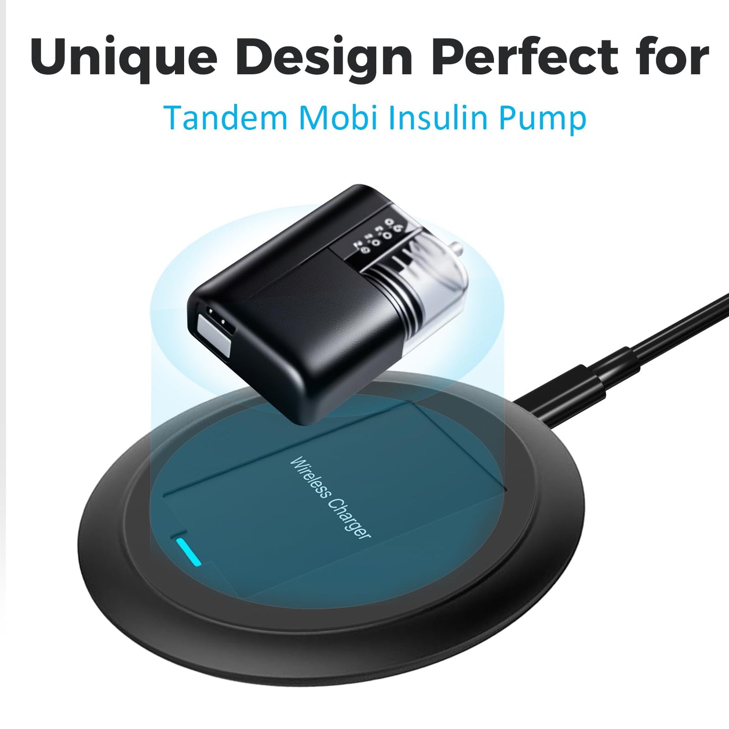Sijidou Wireless Charging Board is Compatible with Tandem Mobi and Suitable for Tandem Mobi Wireless Charging (Black)