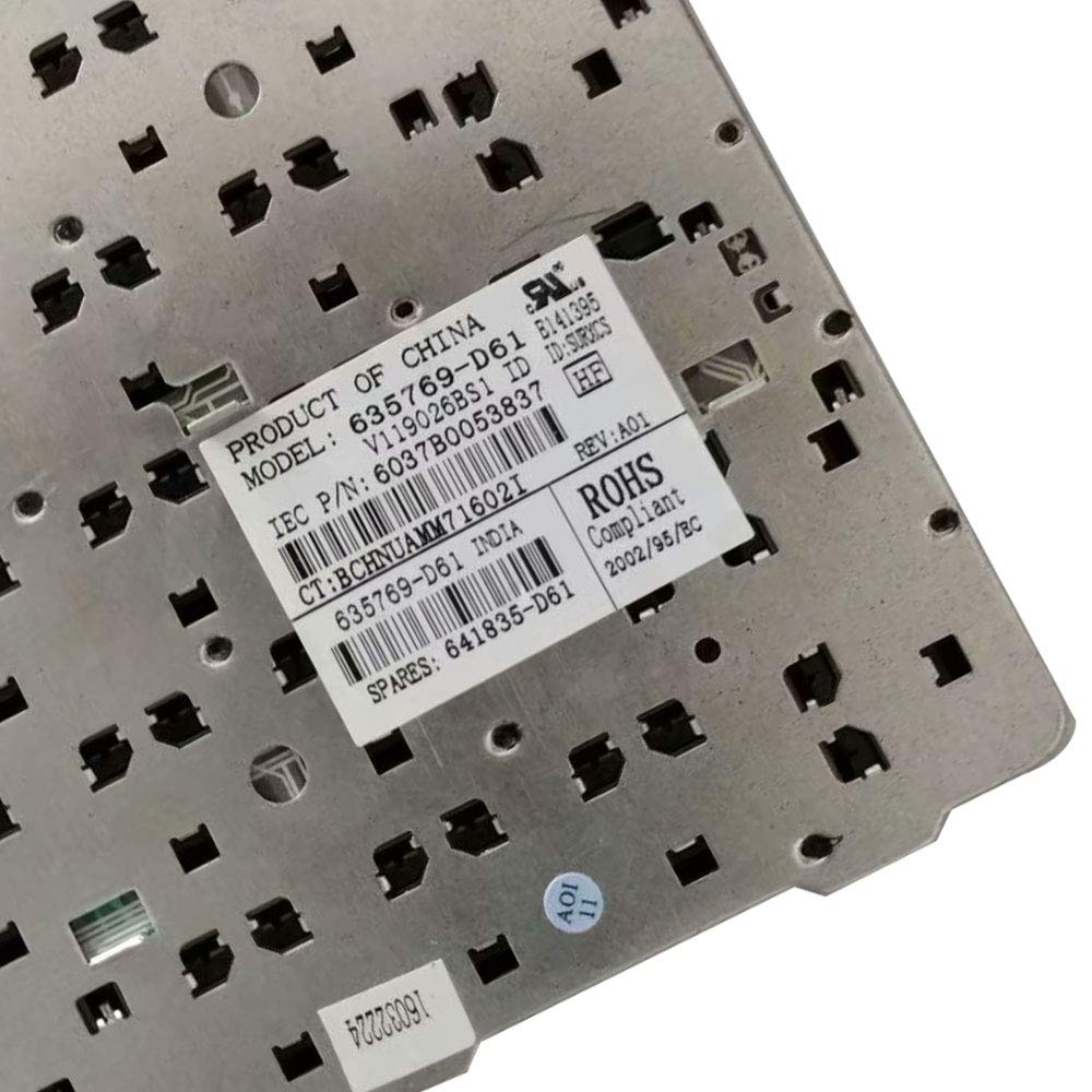 New Laptop Replacement Keyboard Fit HP ProBook 6460B 6465B 6470B 6475B EiteBook 8470B 8460P 8460W 8470W 635769-D61 US Layout with Frame