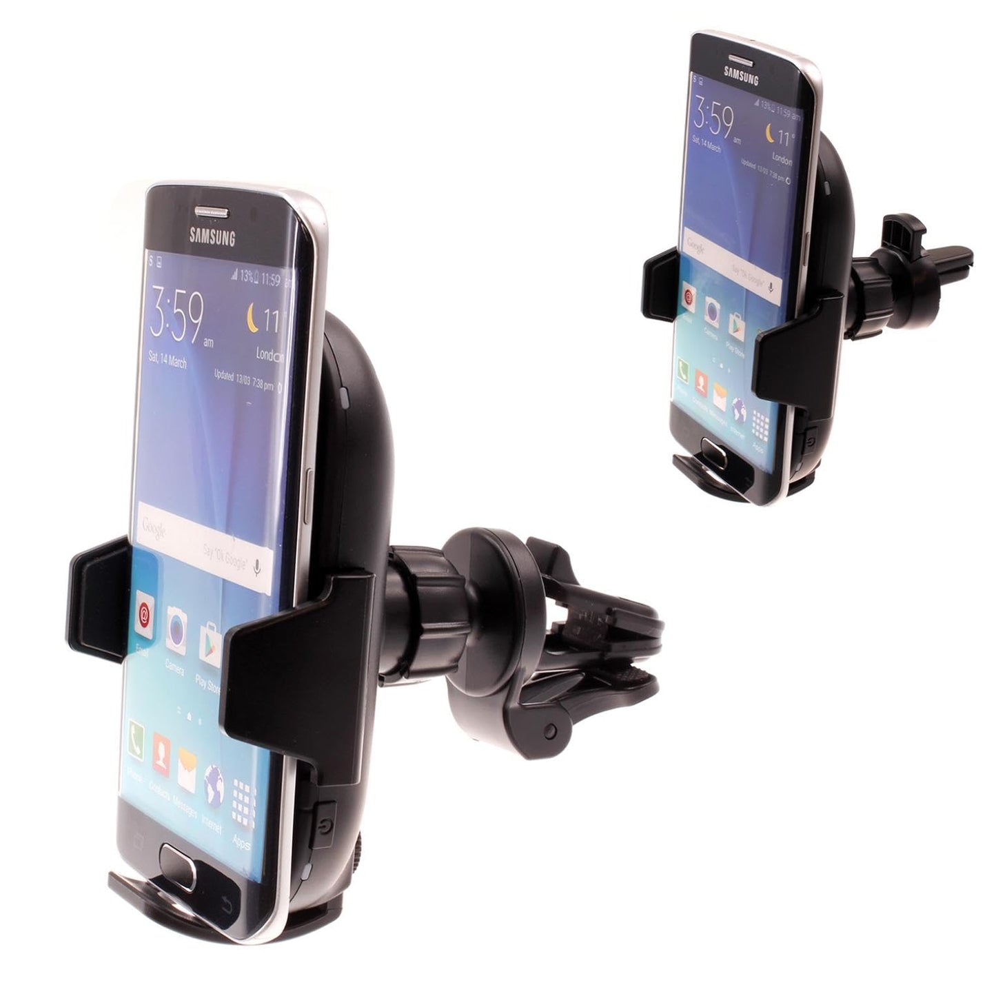 Selna Car Wireless Charger Mount Air Vent Holder Compatible with Motorola Moto G Stylus 5G (2025), Fast Charge Cradle Dock Auto Sensor 10W and 7.5W