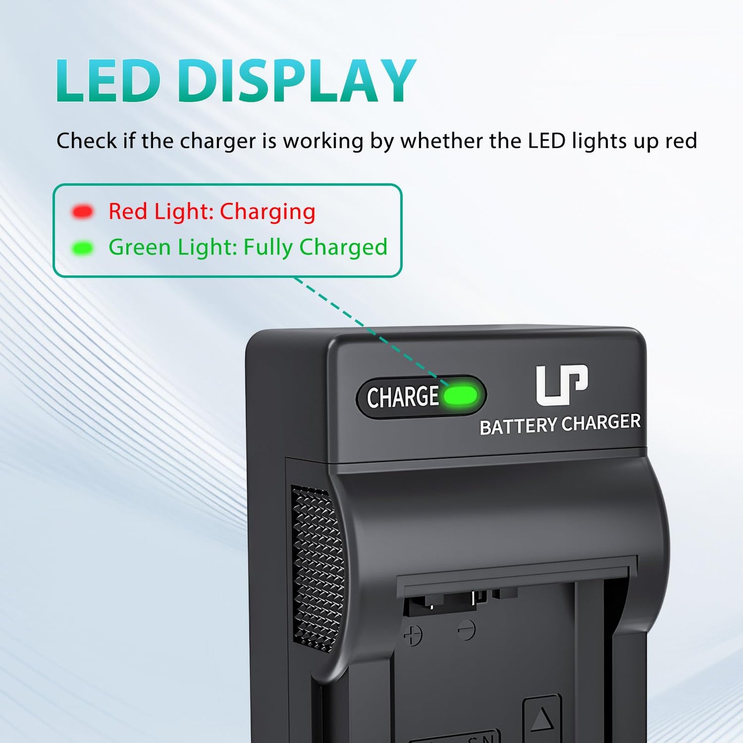 NP-FW50 Battery Charger, LP Charger Compatible with Sony Alpha A6000, A6400, A6100, A6300, A6500, A5100, A7, A7 II, A7R, A7R II, A7R2, A7S, A7S II