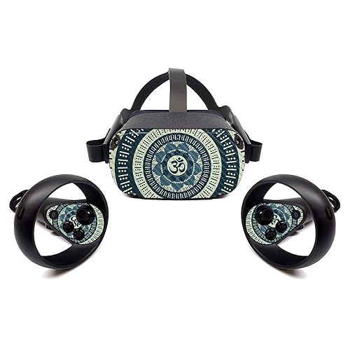 MightySkins Carbon Fiber Skin for Oculus Quest - Ohm | Protective, Durable Textured Carbon Fiber Finish | Easy to Apply, Remove, and Change Styles |