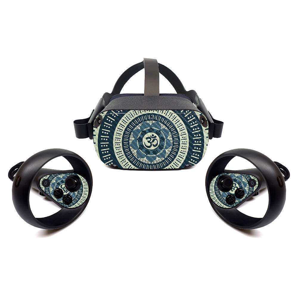 MightySkins Carbon Fiber Skin for Oculus Quest - Ohm | Protective, Durable Textured Carbon Fiber Finish | Easy to Apply, Remove, and Change Styles |