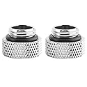 Ciglow 2pcs Water Cooling Tube Fittings, G1/4 Male to Female Extender, 7mm, Desktop Computer Compatible
