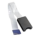 JSER Standard SD SDHC Male to SD Female Extension Memory Card Kit Soft Flat FPC Cable Extender 25cm Compatible for GPS Camera