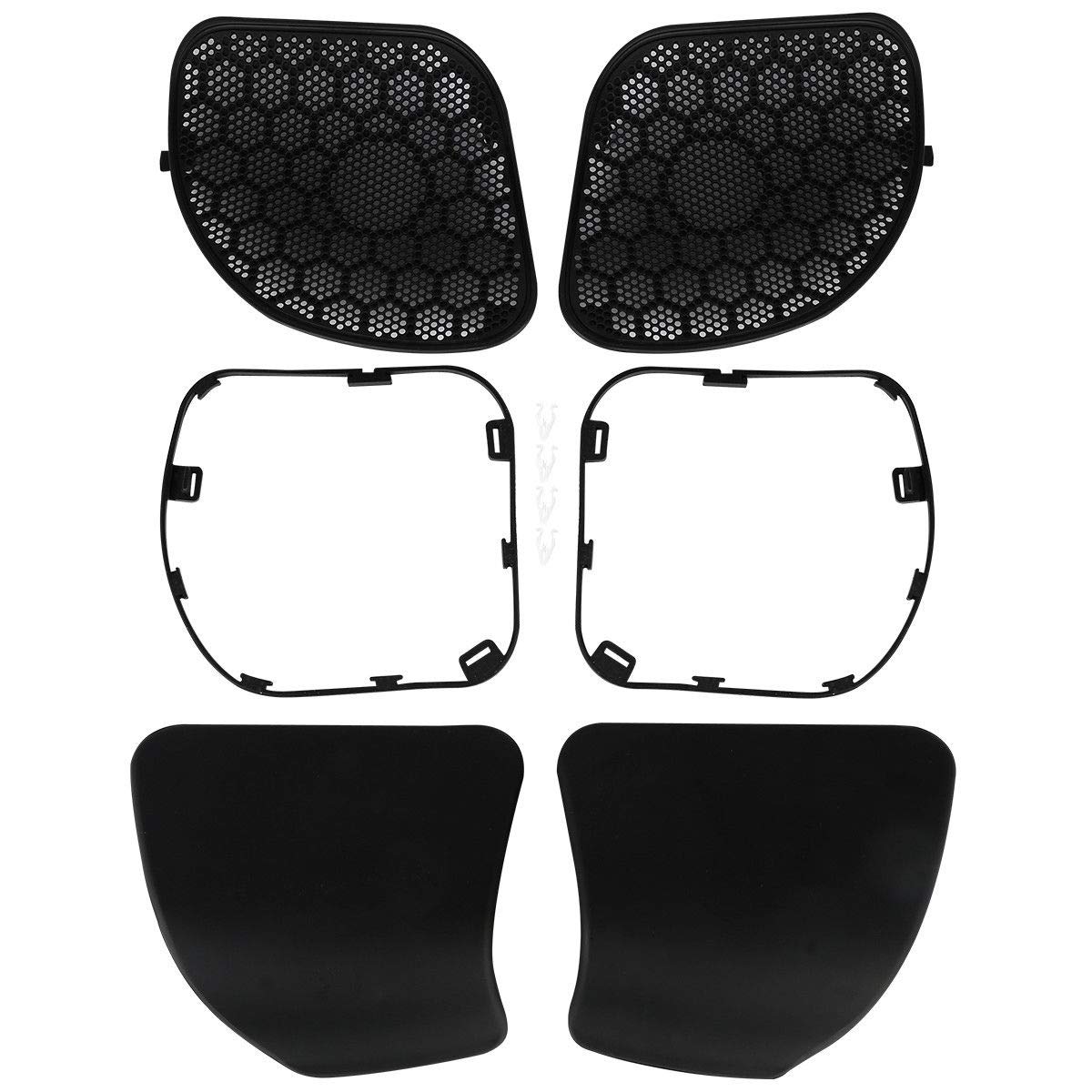 TCT-MOTORPARTS Fairings Glove Box Doors +Speaker Grilles For Harley Road Glide 2015-2023 FLTRX Ultra FLTRU Special FLTRXS CVO Ultra FLTRUSE Matte