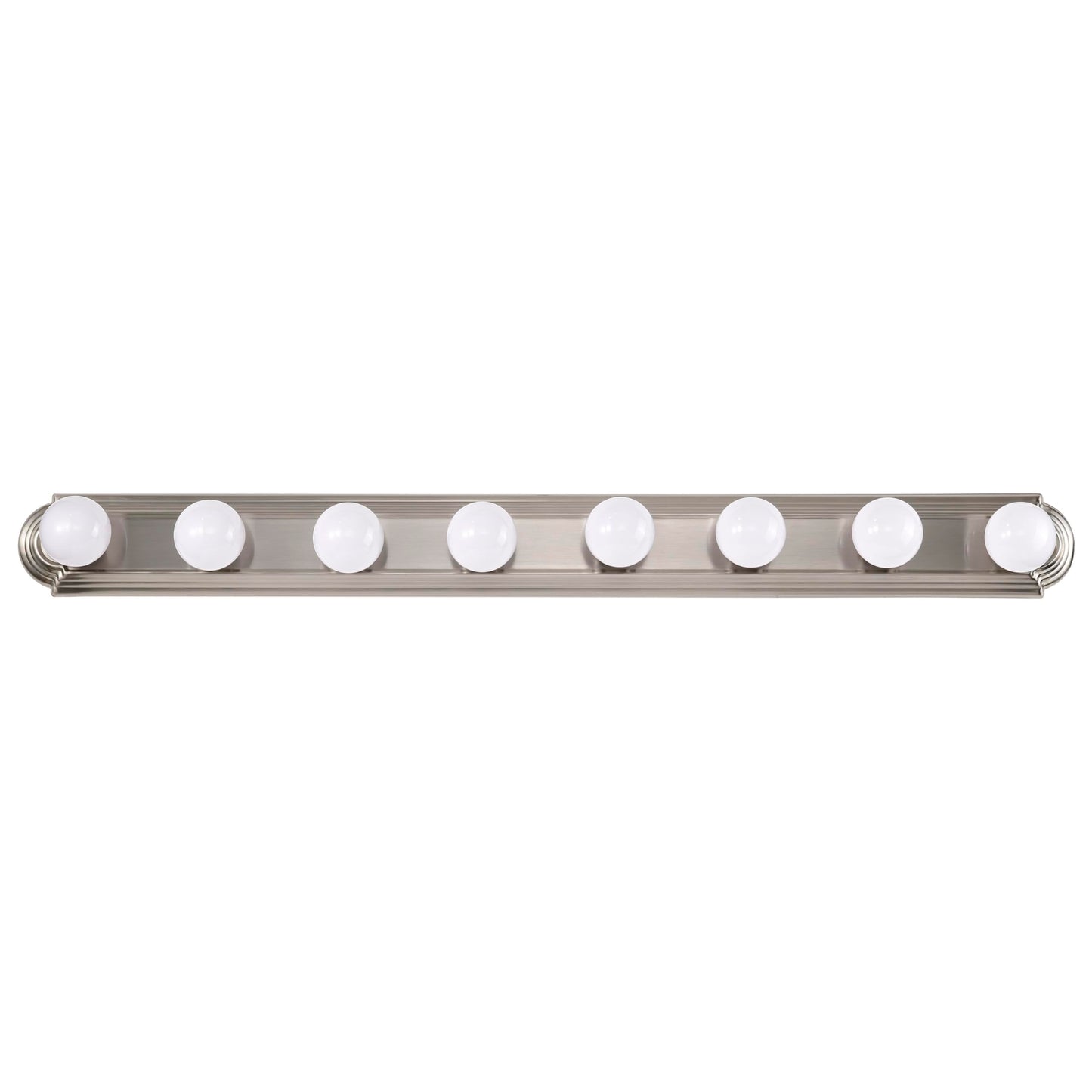 Nuvo Lighting 60/303 Transitional Eight Light Vanity in Pwt, Nckl, B/S, Slvr. Finish