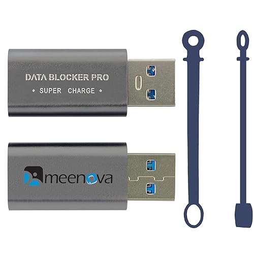 Meenova USB A Data Blocker Pro, Charge Only to Block Data and Stop Syncing Defender Against Juice Jacking, Power only Security Converter…