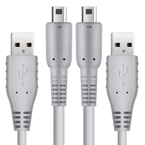 Pelidox 3DS Charger Cable - 4.9FT Replacement Power Charging Cord for New 3DS 2DS XL 3DS 2DS DSi DSi XL (2)