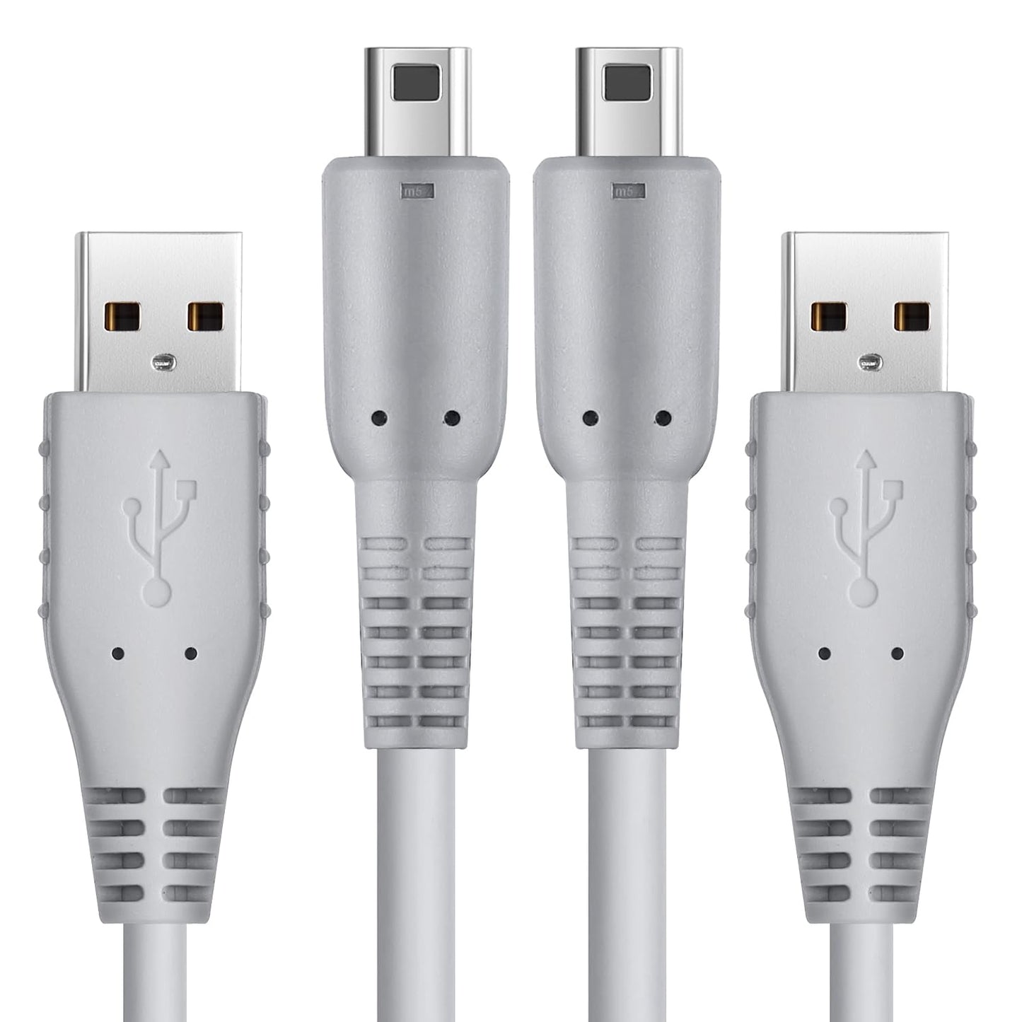 Pelidox 3DS Charger Cable - 4.9FT Replacement Power Charging Cord for New 3DS 2DS XL 3DS 2DS DSi DSi XL (2)
