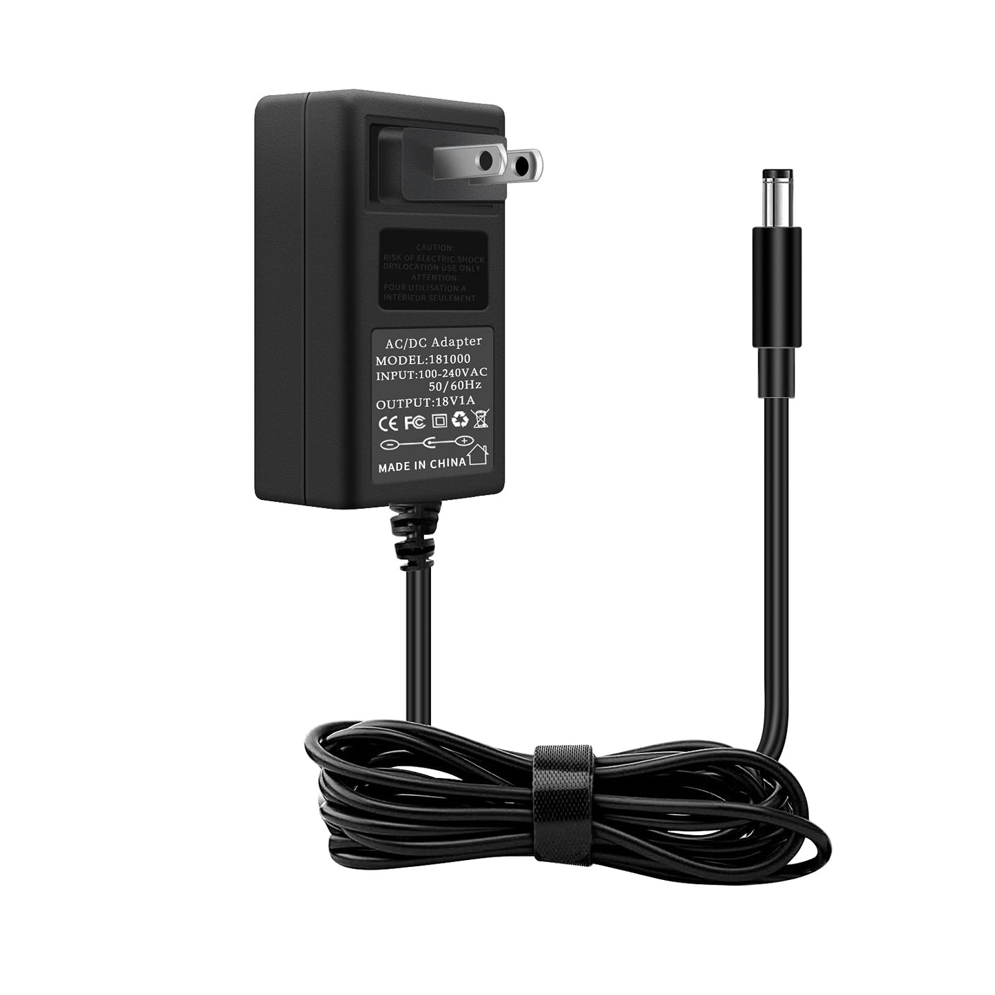 18V 1A AC DC Power Supply Adapter, US Wall Charger, DC Plug 5.5x2.1mm & 2.5mm Compatible with for 18volt (0.1A 0.15A 0.2A 0.25A 0.3A 0.4A 0.5A 0.6A…