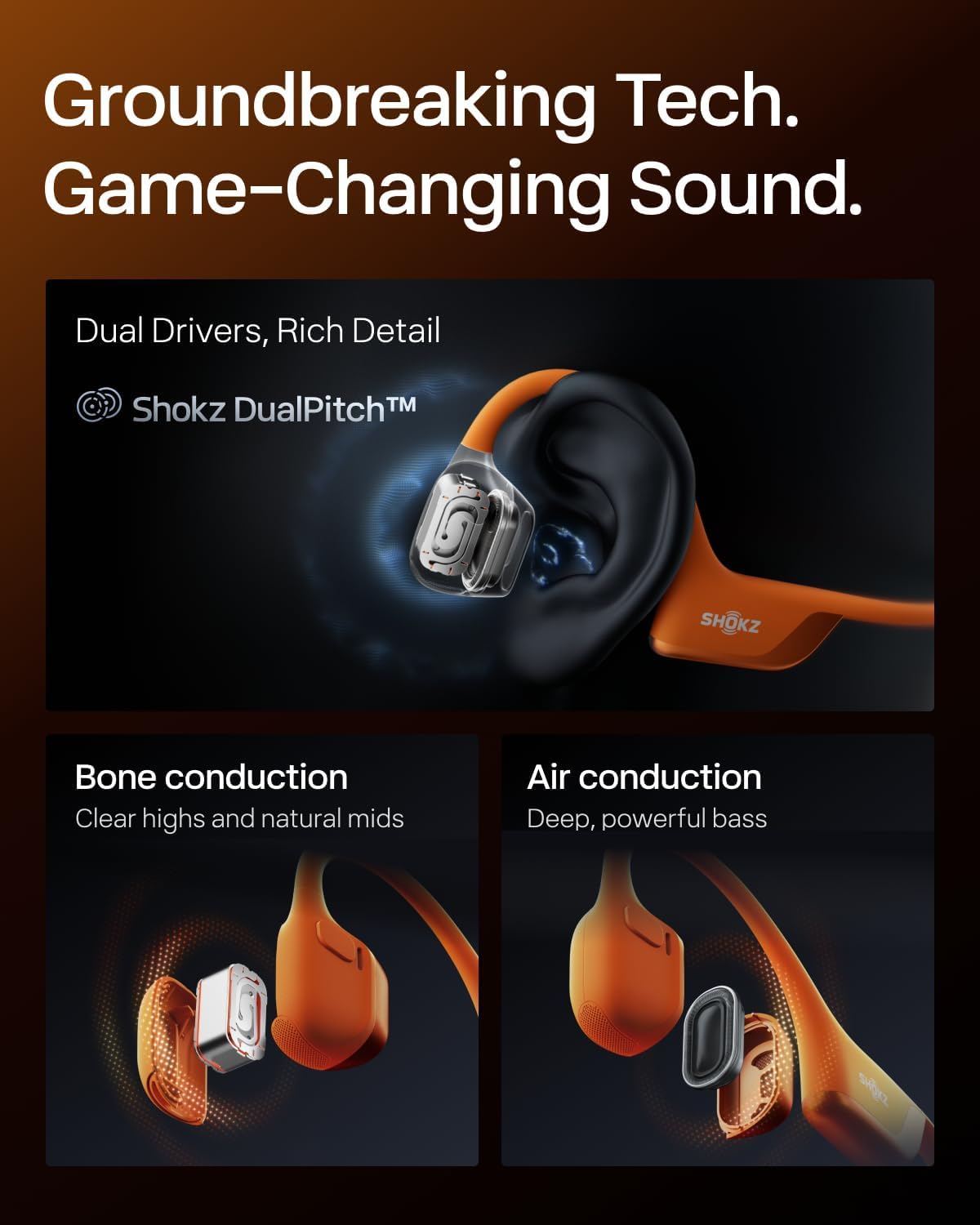 SHOKZ New OpenRun Pro 2 Mini - Open-Ear, Bone Conduction Sport Headphones - Sweat Resistant, Workout Headphones with 30ft Bluetooth - Secure
