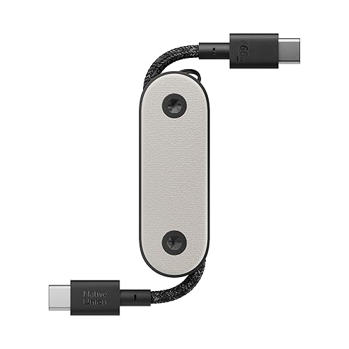 Native Union Pocket Cable 60W - Reinforced Braided USB-C to USB-C Portable Charging Cable - Compatible with iPhone Air, 17 Pro, 17 Pro Max, iPad Pro