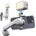 Fotorgear Universal Magnetic Selfie Light for All Smartphones & Gimbals, Slim LED Vlog Fill Light with 3 Color modes, Compatible with iPhone DJI
