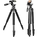 Gosky Tripod -Travel Portable Tripod for Spotting scopes, Binoculars, camcorders, or SLR Cameras (Pro (61-inch))