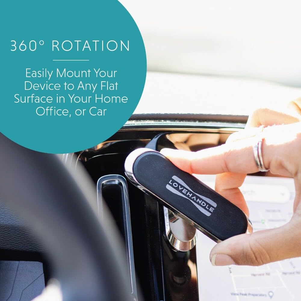 LOVEHANDLE PRO Mount - Magnetic Phone Holder for Car - Portable Electronic Device Mount