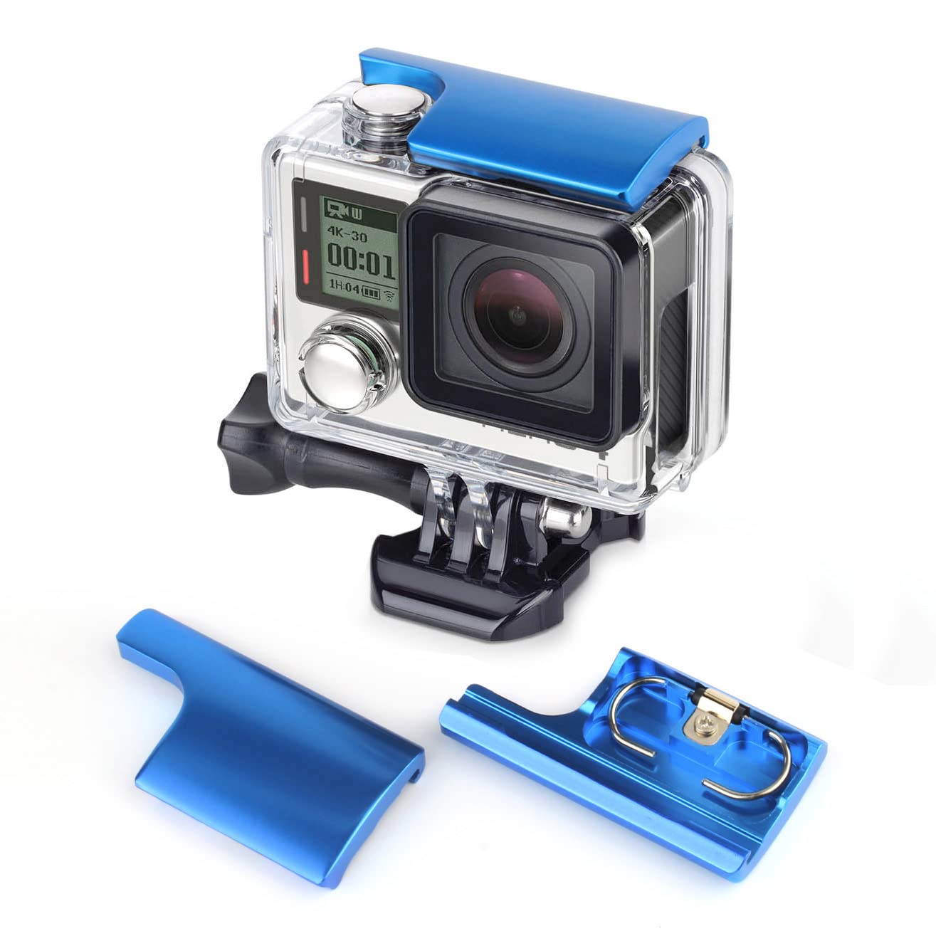 SOONSUN Aluminum Replacement Latch Lock Buckle for GoPro Hero 4 / Hero 3+ Waterproof Case & Skeleton Housing