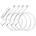 PGQBS for iPhone Charger Cable 3ft 4Pack for Lightning to USB Charging Cord 3Foot,for Apple for iPhone 14 Pro Max/14/13/12/11/XR/Xs/X/8/7/6…
