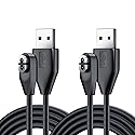 HCHNH Replacement for Shokz Headphones Charging Cable, 2 Pack Charger for Shockz Aftershokz Open Run Headphone, 3.3ft Magnetic USB Cord