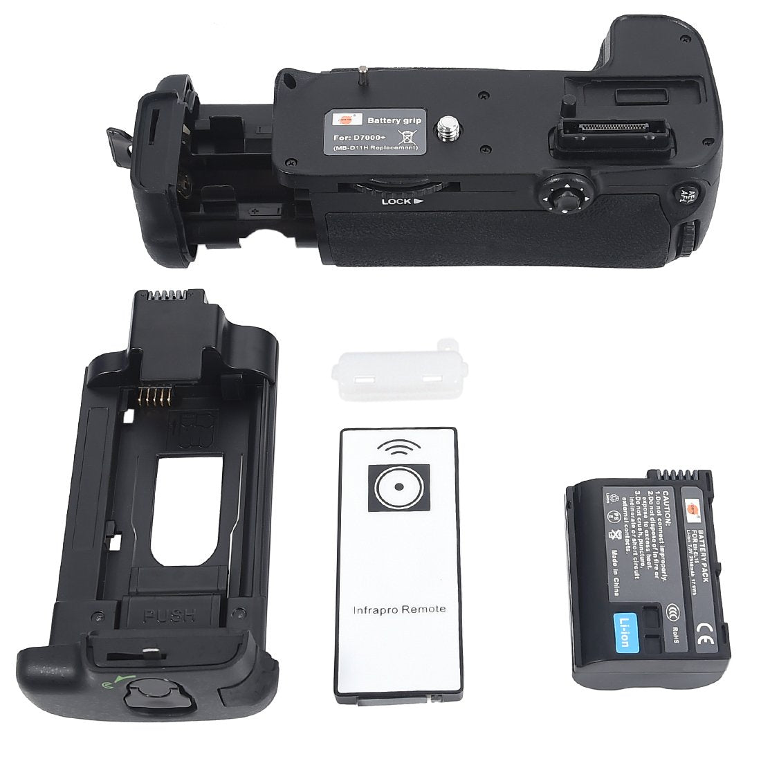 DSTE® Pro IR Remote MB-D11 Vertical Battery Grip + EN-EL15 EN-EL15C for Nikon D7000 SLR Digital Camera