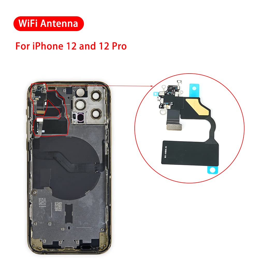MEEFIX WiFi Antenna Wireless Signal Flex Cable Replacement Part for iPhone 12 and 12 Pro