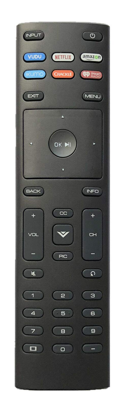 Replacement Remote Control XRT136 for Vizio Smart TV E65U-D3 E70U-D3 M50-D1 M55-D0