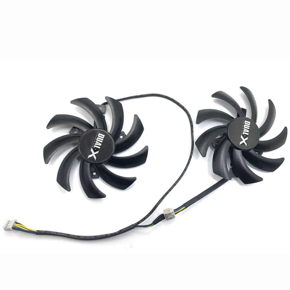inRobert FD7010H12S 85mm Dual-X Fan for Sapphire HD7950 R9 270X 280X HD7870 HD7950 HD7850 HD6850 PNY NVIDIA GTX 1070 Graphics Card Cooling Fan