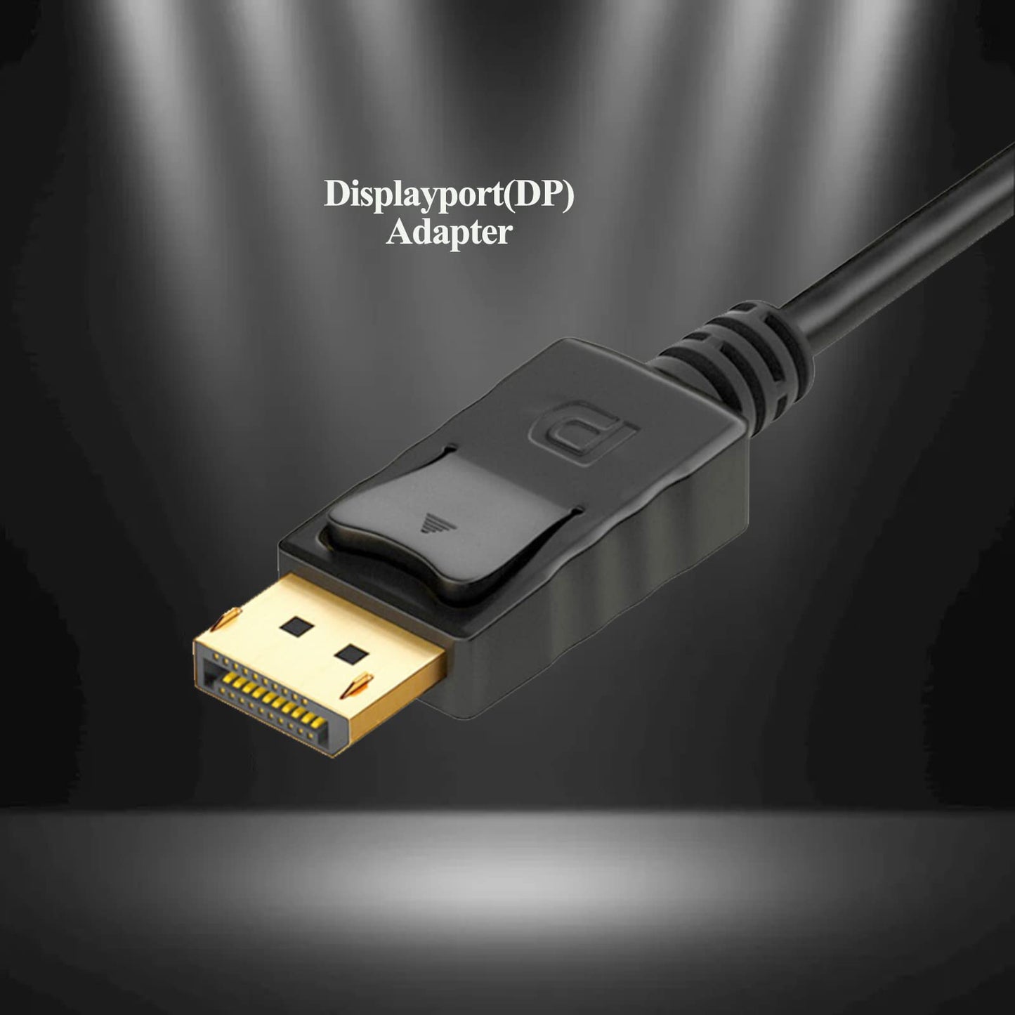 Anbear DisplayPort to VGA Adapter, Gold Plated DisplayPort for Enabled Desktops and Laptops to VGA Converter 1080P@60HZ(1Pack, DP)