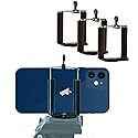Set of 3 Smartphone and Tripod Mount Adapters for Standard ¼-20 Threaded Screw/Post - Black - 3 Pack