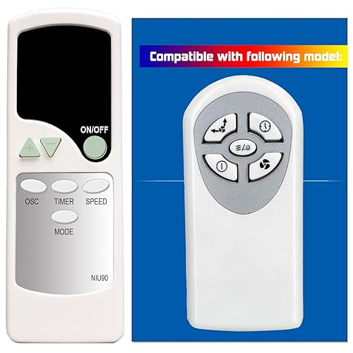Replacement Remote Control for Holmes Blizzard Fan HAPF624R HAPF624R-UC 185740-000-000