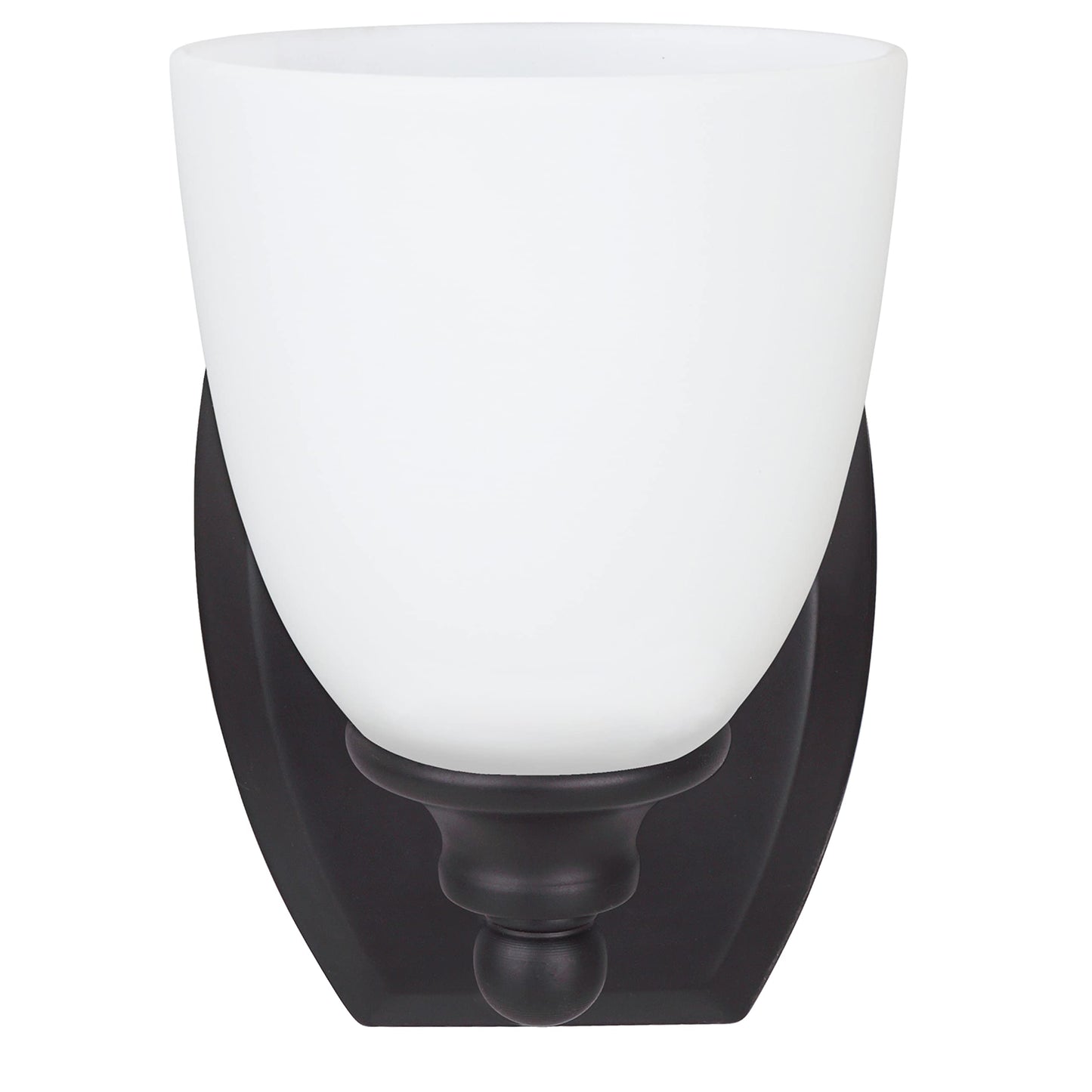 Aspen Creative 62210, One Metal Bathroom Vanity Wall Light Fixture, 5-1/2" Wide, Transitional Design in Oil Rubbed Bronze