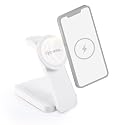 Griffin - 4-in-1 Wireless Charger Stand, Magnetic Wireless Station with 15W Fast Phone Charger, 3W Headphone and 2W Smartwatch Charging, with Night