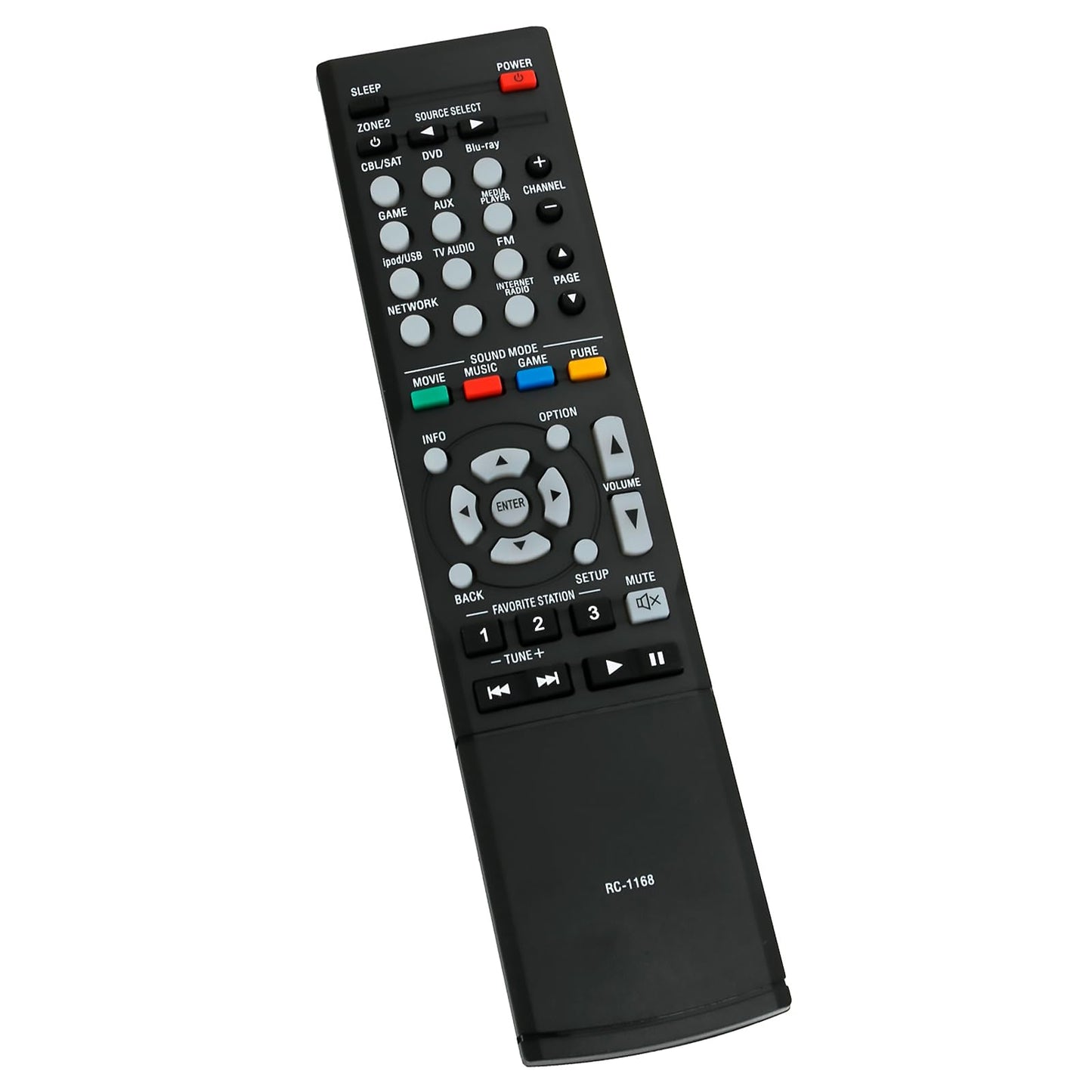 New RC-1168 Replace Remote fit for Denon AVR-1612 AVR-1613 AVR-1713 RC-1181 RC-1168 AVR-E400 AVR-S710W AVR-X1100W RC-1196 AVR-S500BT AVR-X510BT