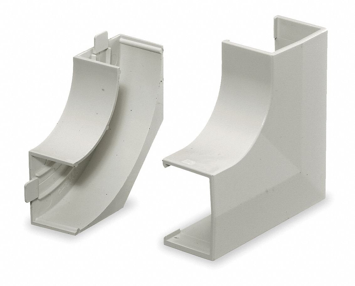 Flat Elbow Base and Cover, White